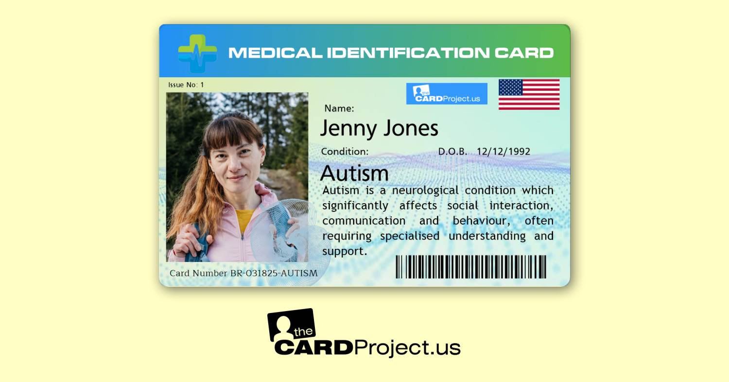 Autism Premium Medical Card (FRONT)